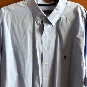 Men’s Dress Shirt Blue and White Gingham